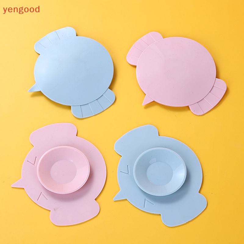 (YGD) Cốc Silicon Hai Mặt Cố Định Chống Cắt Có Giác Hút Cố Định Bàn Ăn Cho Bé l er