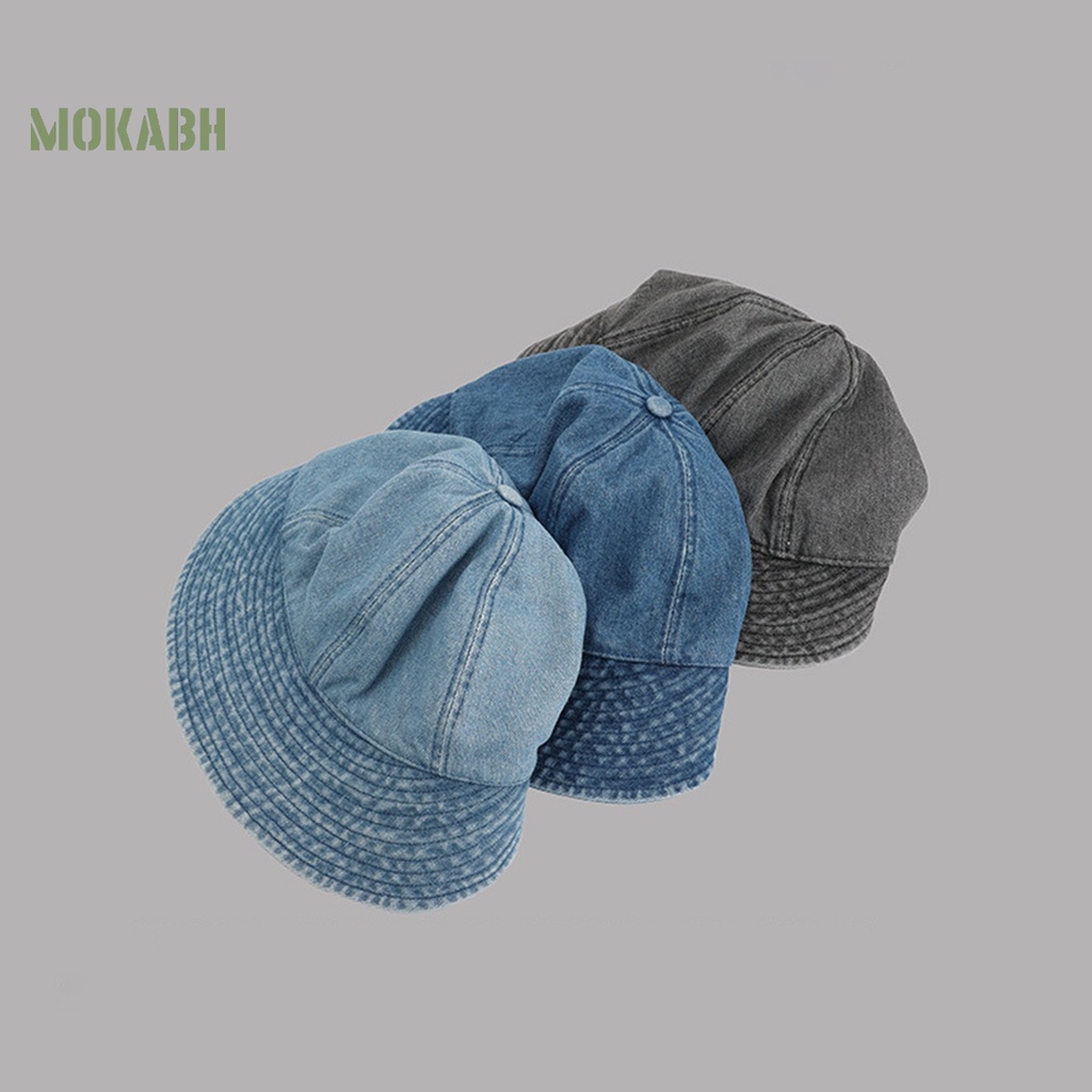 Mũ Chống Nắng Bằng Polyester Vành Rộng Có Dây Rút Chống Tia UV Đa Năng