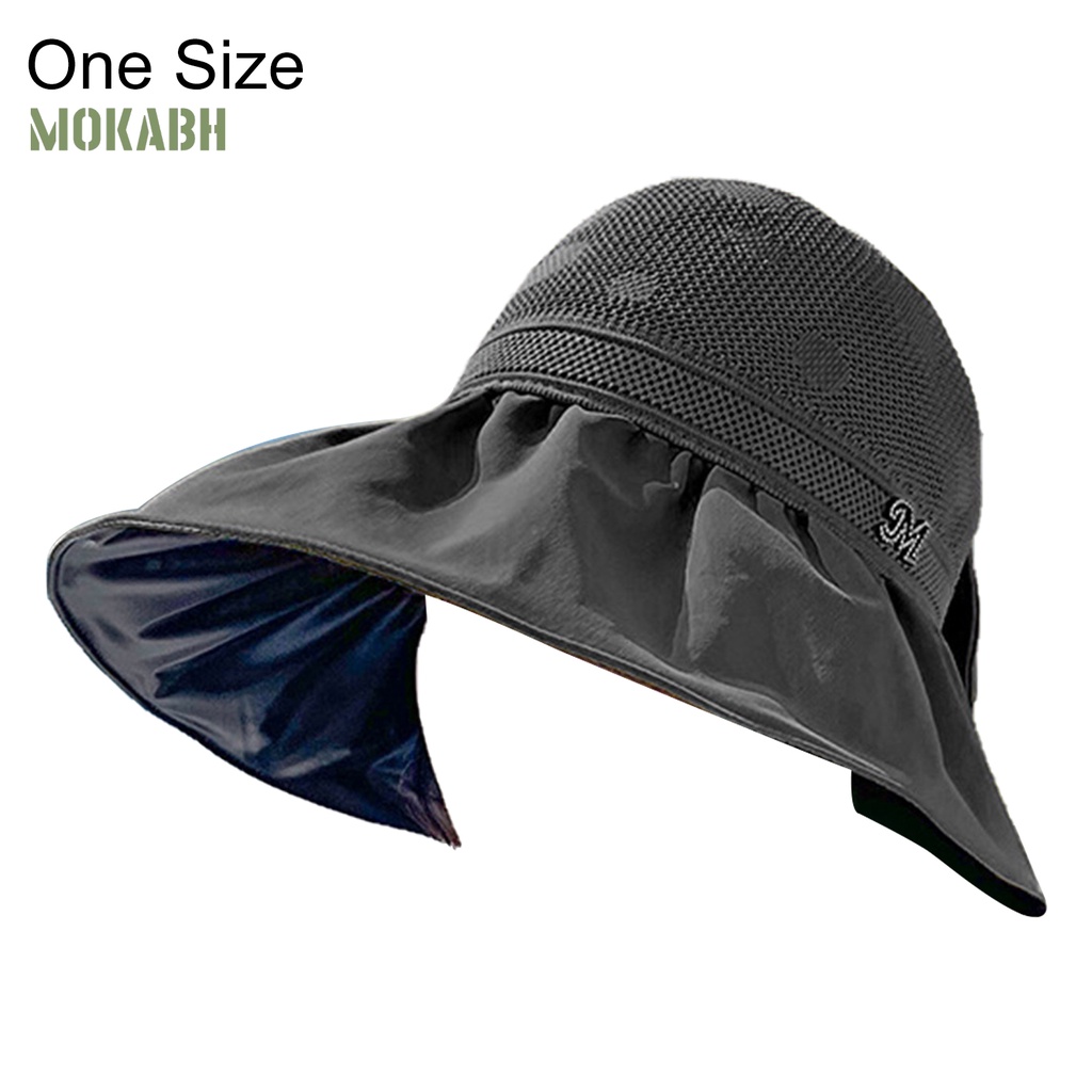 [Mok Abh] Mũ Lưỡi Trai Nửa Đầu Một Kích Thước Dùng Đi Biển Mùa Hè