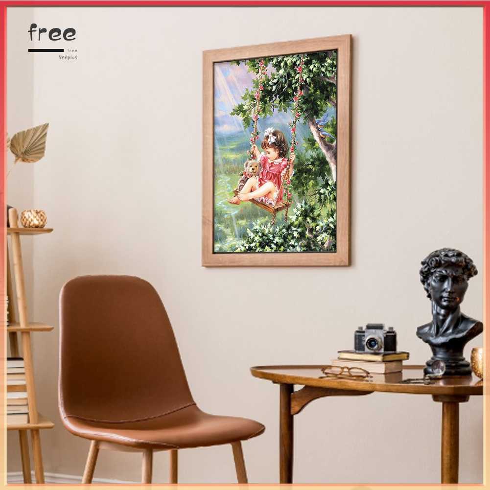 Toàn Bộ Bộ Tranh Thêu Chữ Thập 11CT Bằng cotton Thân Thiện Với Môi Trường Hình Cô Gái