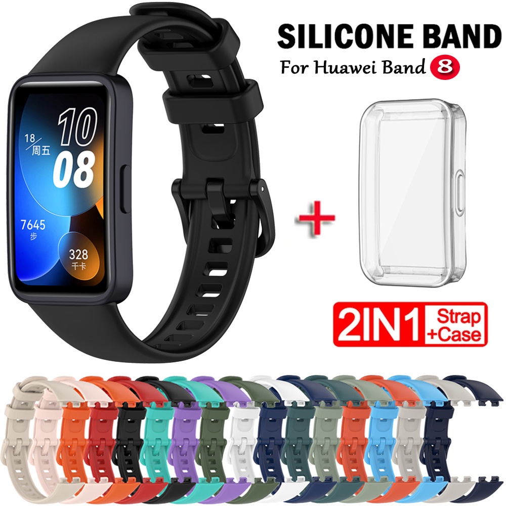 Ốp TPU Silicone Có Dây Đeo Cổ Tay Cho Huawei Band 8 Huawei Band8