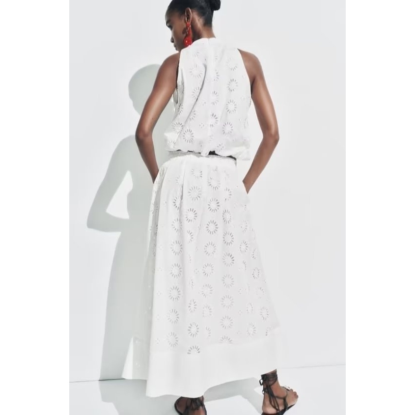 Hàng Mới Về Mới Set Áo Thêu Họa Tiết Phong Cách Âu Mỹ 2023 + Chân Váy W025 9497