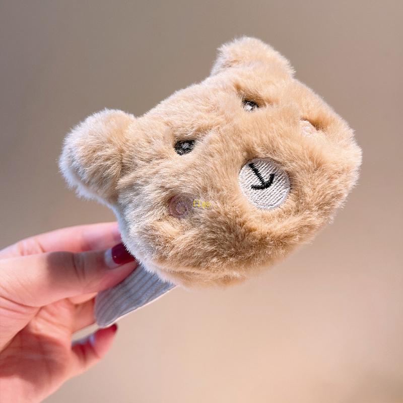 Flgo Dây Cột Tóc Đuôi Ngựa Hình Gấu Nhồi Bông Dễ Thương