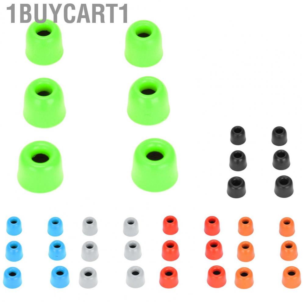 1buycart1 Tips  Isolate Outside Noise Dustproof Reusable 6pcs Replacement Eartips for 4.3mm‑6.0 Mm Earphones