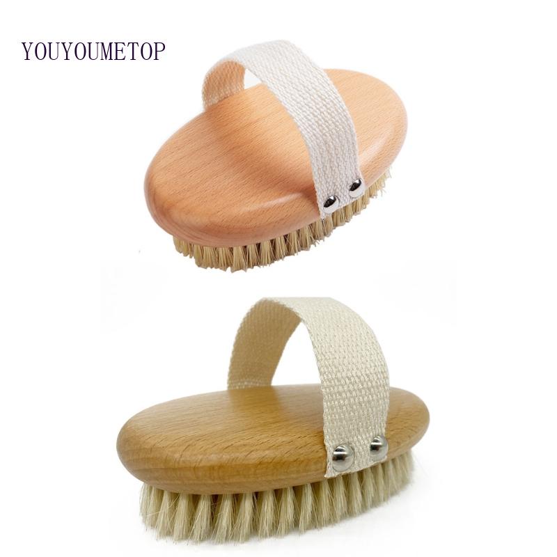 Bàn Chải Massage Tẩy Tế Bào Chết Toàn Thân Lông Tự Nhiên YOUYO