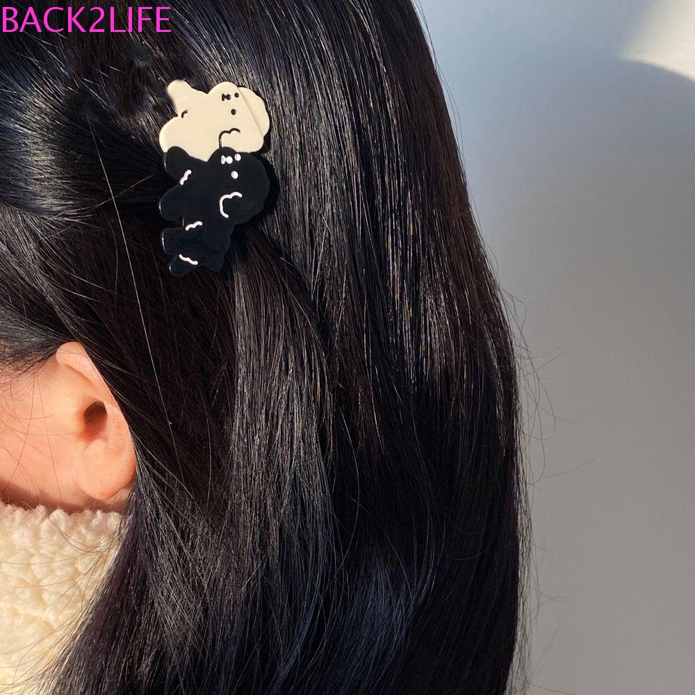 Kẹp Tóc Đuôi Ngựa Hình Cá Mập / Chữ Cái Cá Mập Nhỏ Dễ Thương Cá Tính Phong Cách Hàn Quốc Dành Cho Bé Gái Back2Lilife Acetate