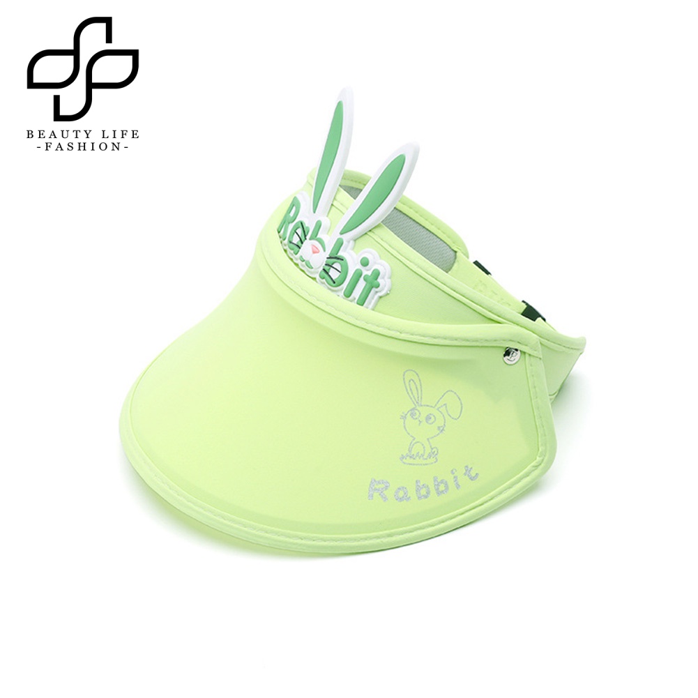 Mũ Lưỡi Trai Chống Nắng Hở Chóp Xoay 360 Độ Hình Thỏ Dễ Thương Có Thể Điều Chỉnh Cho Bé