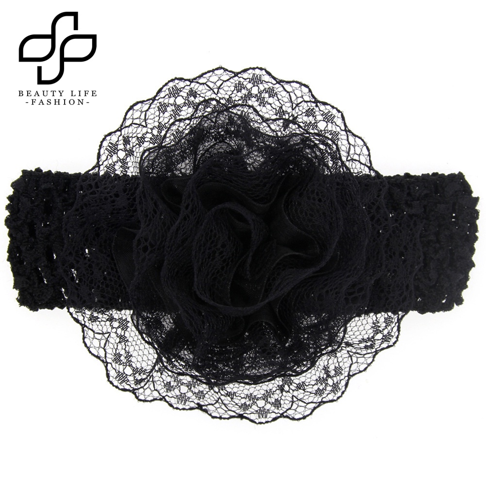 Băng Đô Ren Hoa Co Giãn Dễ Thương Dành Cho Bé Gái