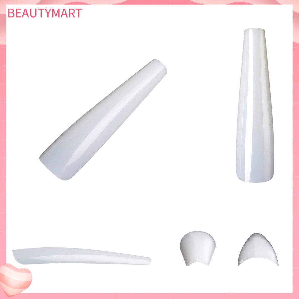 Bộ 600 Móng Tay Giả Nối Dài Che Phủ Toàn Diện Chống Vỡ Lâu Trôi DIY