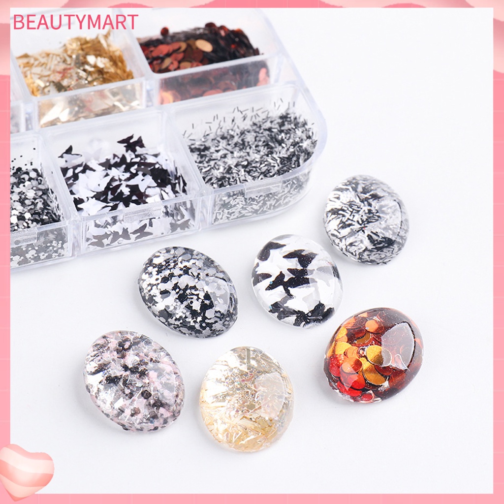 1 Hộp Lá Nhôm Phản Quang Lấp Lánh Sang Trọng Dùng Trang Trí Móng Tay