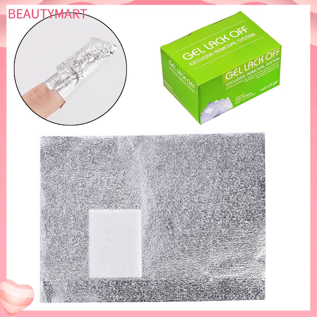 Bộ 100 Giấy Tẩy Sơn Móng Tay Không Gây Kích Ứng Thân Thiện Với Môi Trường