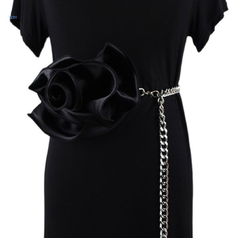 Thắt Lưng Mỏng Đính Hoa Bằng Kim Loại Kiểu Vintage Thời Trang Mùa Hè