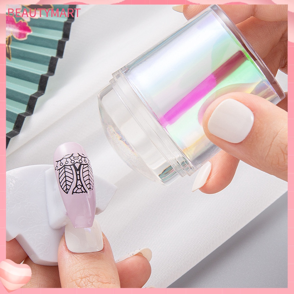 1 Bộ Dụng Cụ Đóng Dấu In Hình Móng Tay Mềm Mại Co Giãn Tốt Dành Cho Bạn Nữ