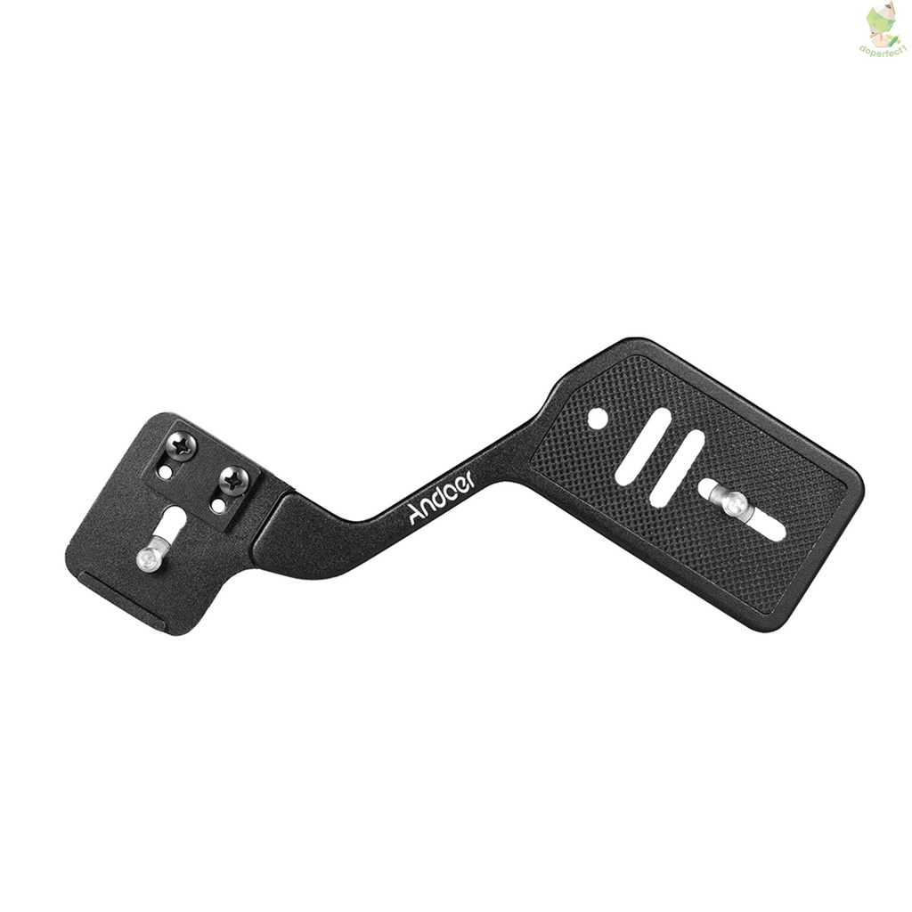 Andoer Universal Aluminum Bracket Mount Holder for Camera Speedlite Flash Light with 1/4   Came-6.5