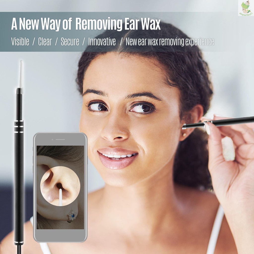 720P Visual Ear Cleaner Ear Wax Removal Endoscope Otoscope 1 Mega Pixels for Smartphone Tablet Computer Cleaning Ear Mou   Came-6.5