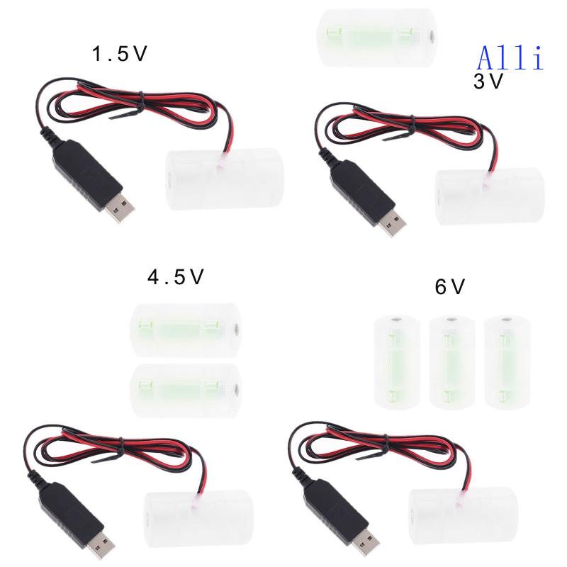Dây Cáp USB Loại Bỏ Pin AM2 LR14 C Cho Đèn Pha / Bàn Phím Điều Khiển Từ Xa