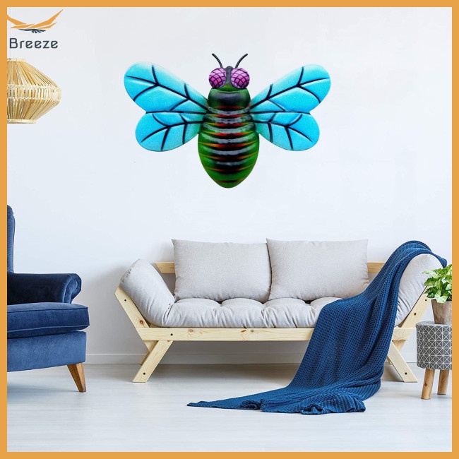 Set 4 Phụ Kiện Treo Tường Trang Trí Hình Con Ruồi 3d Trọng Lượng Nhẹ Dành Cho Vườn Nhà
