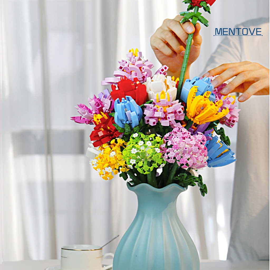 Khối Xây Dựng Hình Bông Hoa Độc Đáo Trang Trí Nhà Cửa DIY