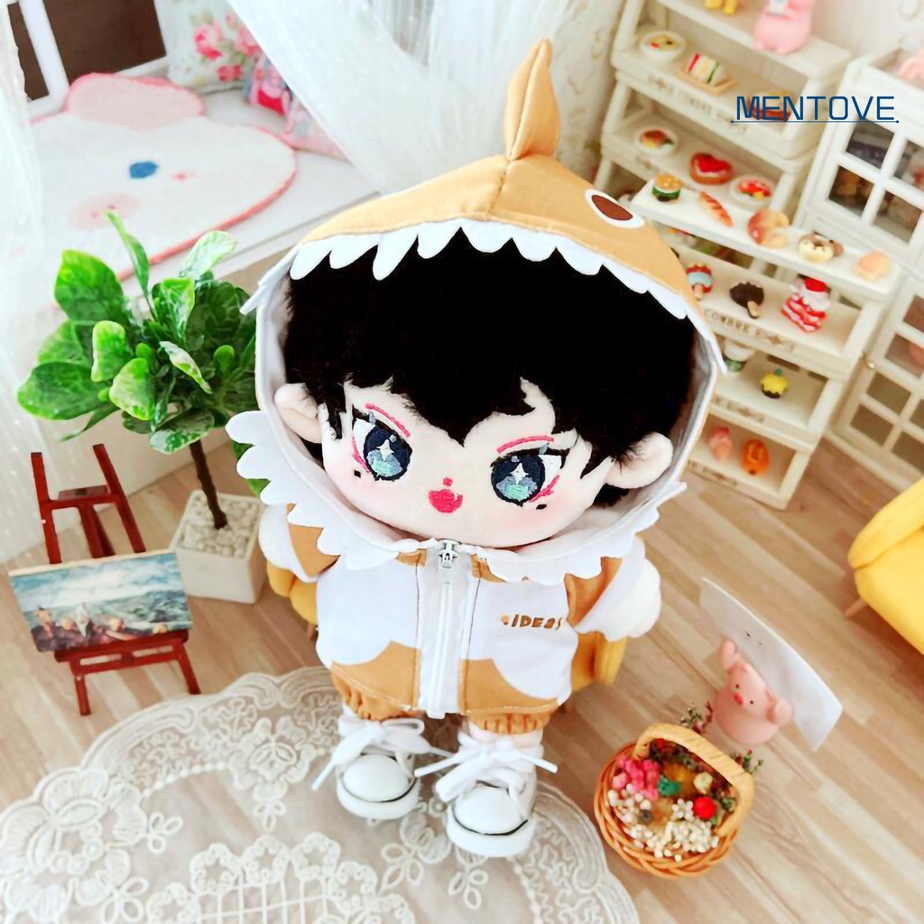 1 Bộ Quần Áo Họa Tiết Khủng Long Hoạt Hình Đáng Yêu Dành Cho Búp Bê 20cm