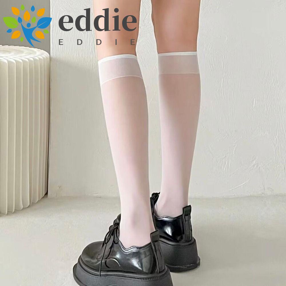 Vớ Lụa Xuyên Thấu 26Die Màu Trơn Thoáng Khí Dễ Thương Phong Cách Harajuku Mùa Hè Cho Nữ