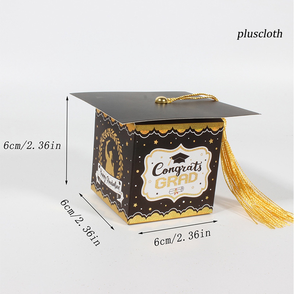 Bộ 50 Hộp Giấy Đựng Kẹo Màu Đồng In Họa Tiết Xinh Xắn