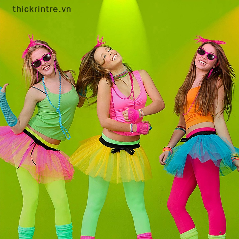 1 Bộ Vòng Đeo Đầu Gối / Vòng Tay / Vòng Cổ 1980s Prom 80s