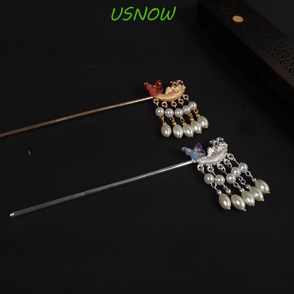 Trâm Cài Tóc Phối Tua Rua Phong Cách Hán Phục Cổ Điển Thời Trang