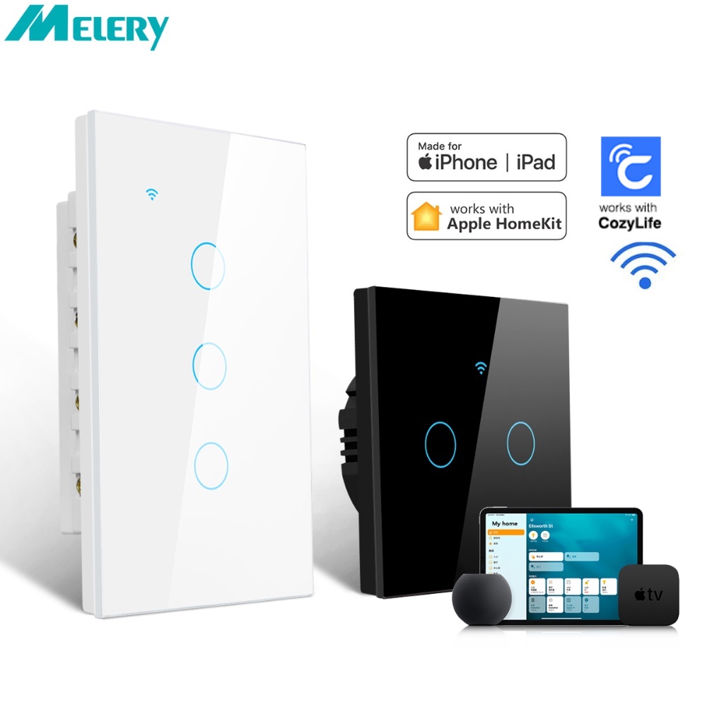 Công Tắc Cảm Ứng Thông Minh Bằng WiFi Cho Google Home Alexa MFI Apple
