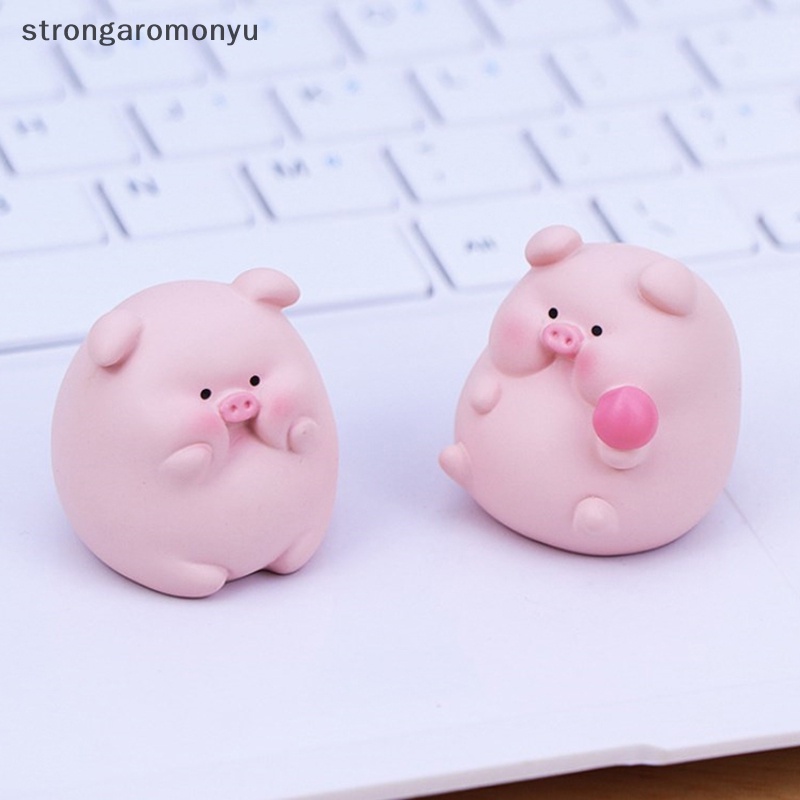 Mô Hình Chú Heo Mini Dễ Thương Dùng Trang Trí Xe Hơi / Văn Phòng
