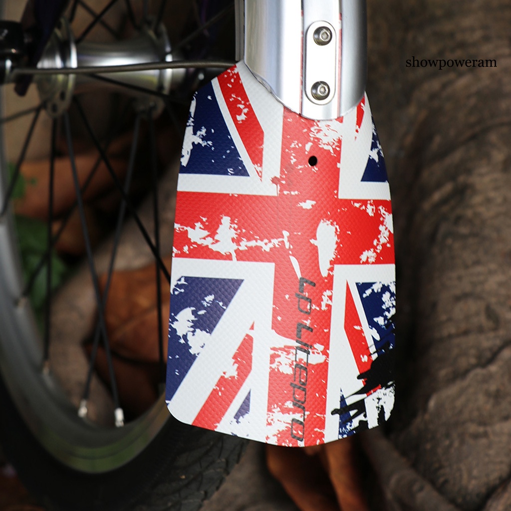 FENDER Tấm Chắn Bùn Trước Bằng PVC Họa Tiết Sáng Tạo Dễ Lắp Đặt Có Thể Gấp Gọn Cho Xe Đạp Brompton