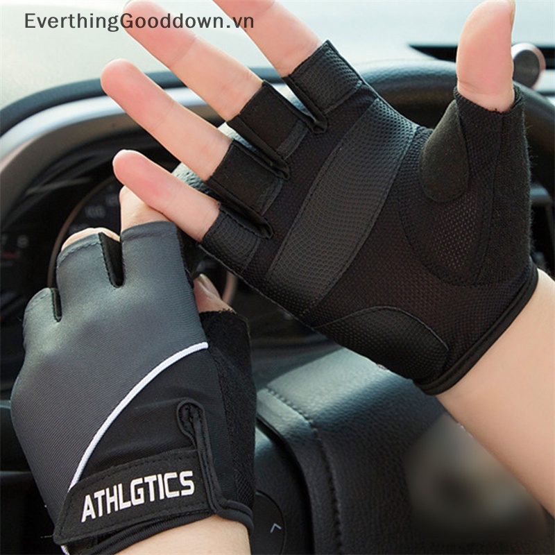 1 Đôi Găng Tay Thể Thao Nửa Ngón Chống Trượt Thoáng Khí Cho Nam Nữ