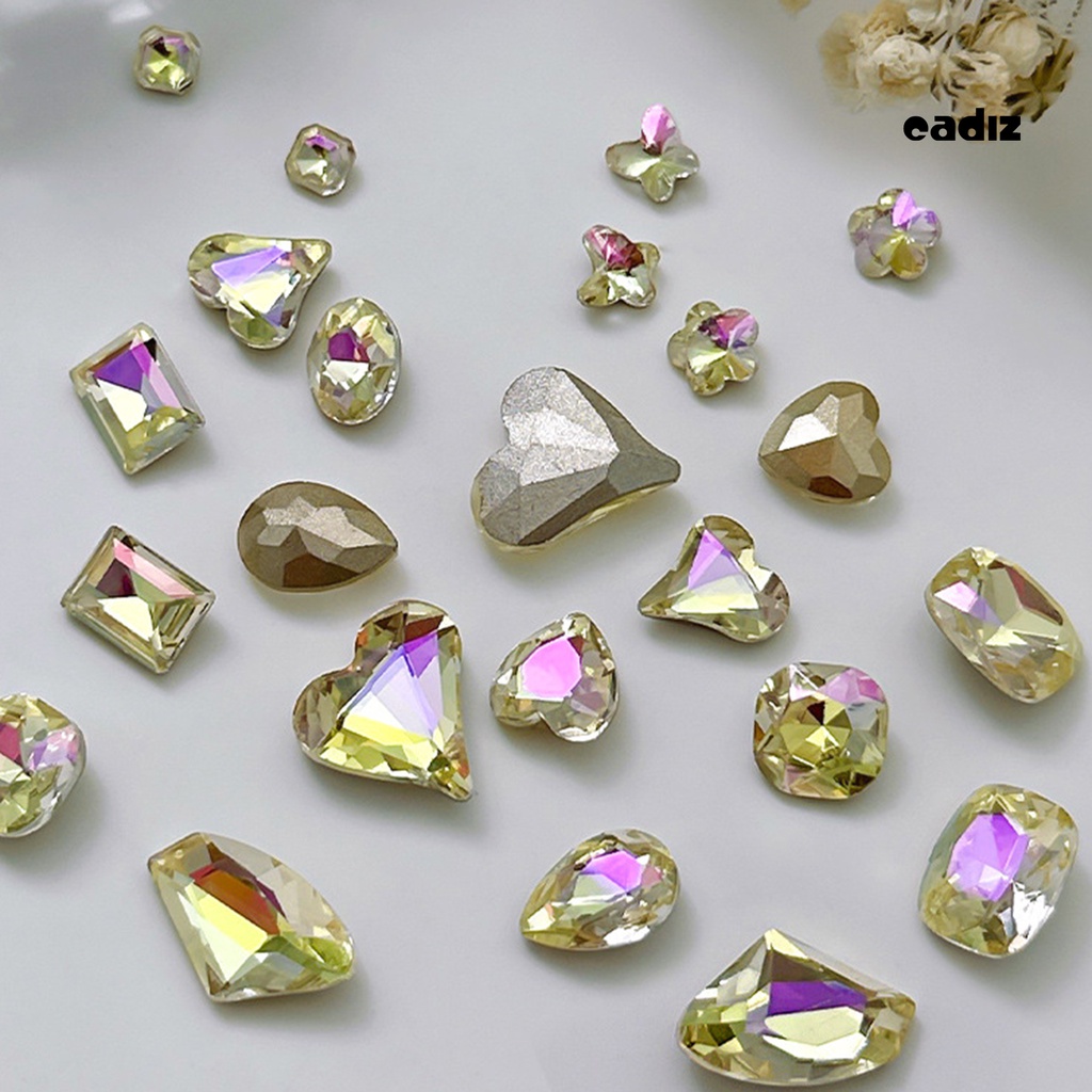 Set 10 Phụ Kiện Đính Đá 3D Nhiều Hình Dạng Sang Trọng Trang Trí Móng Tay Nghệ Thuật