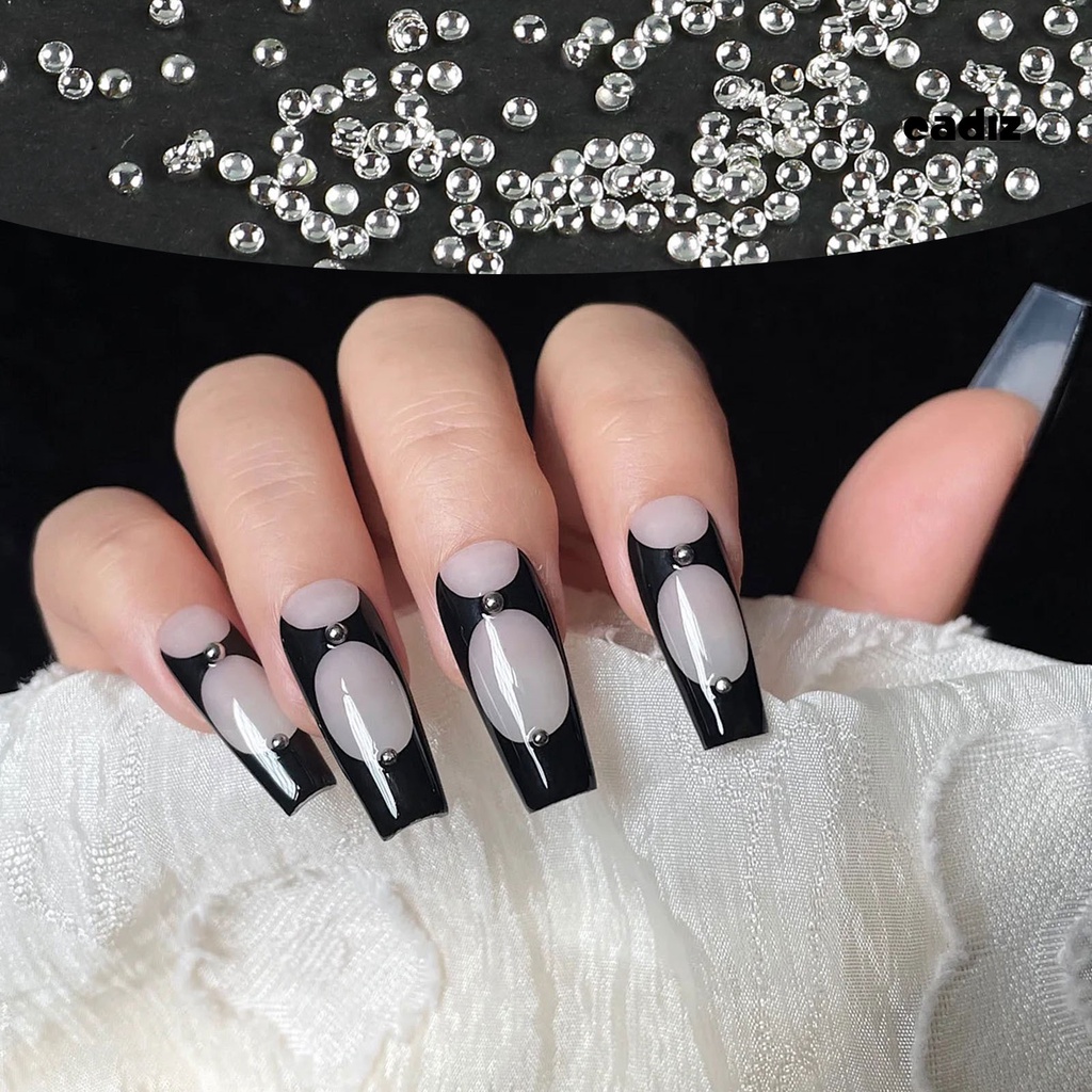 Set 1000 Hạt Kim Loại Tròn Dùng Trang Trí Móng Tay / Điện Thoại DIY