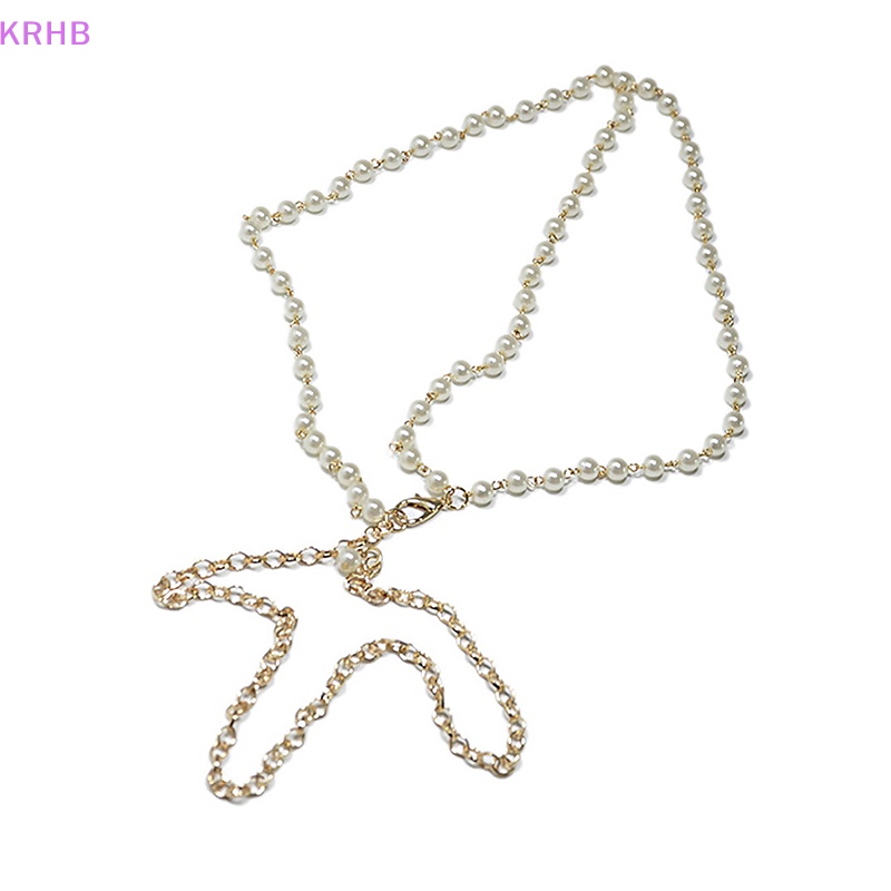 Thắt Lưng Dây Xích Đính Ngọc Trai Giả Bằng Hợp Kim Màu Trắng Thanh Lịch Cho Nữ Mới