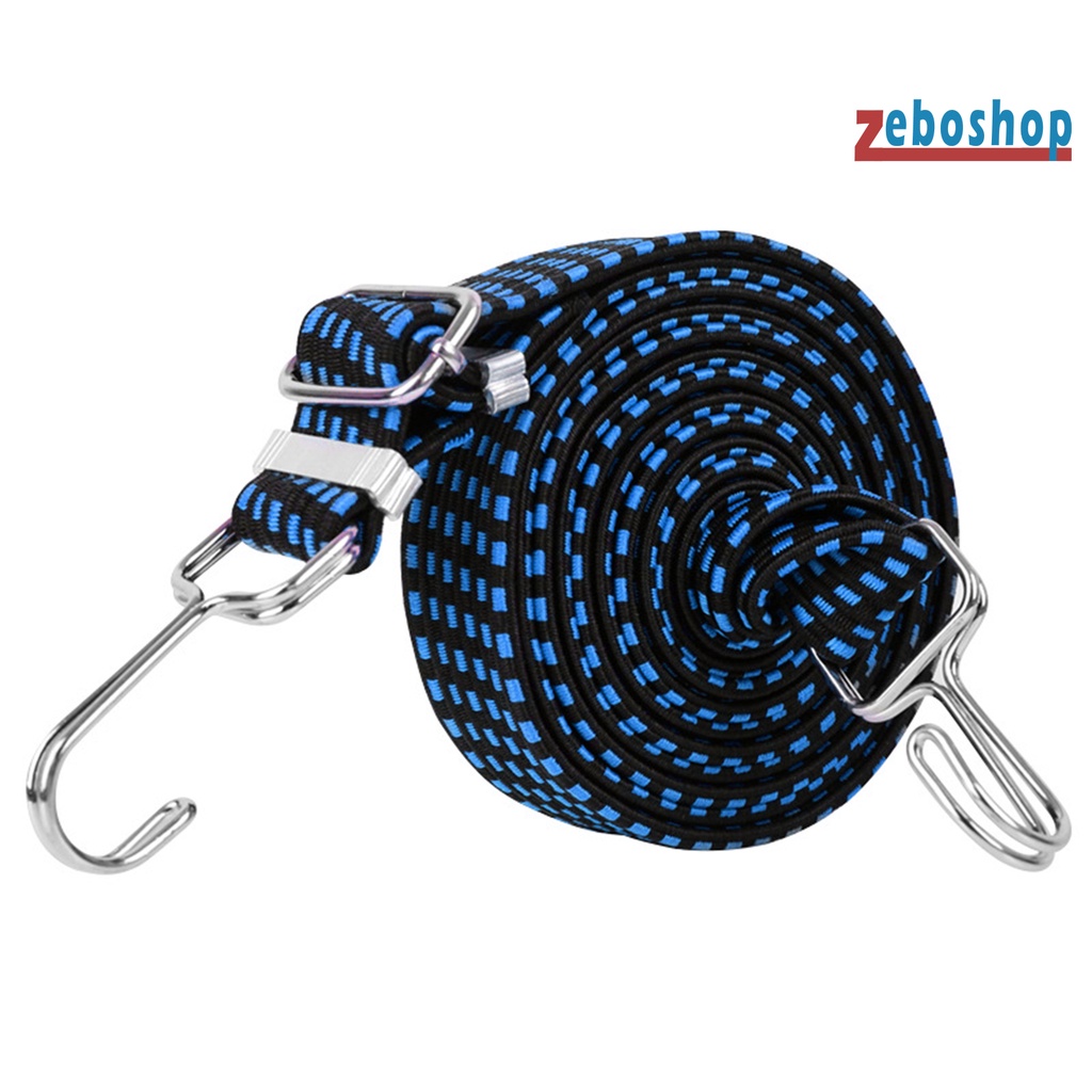 Dây Buộc Hành Lý Co Giãn Có Móc Kim Loại Chống Gỉ Có Thể Điều Chỉnh