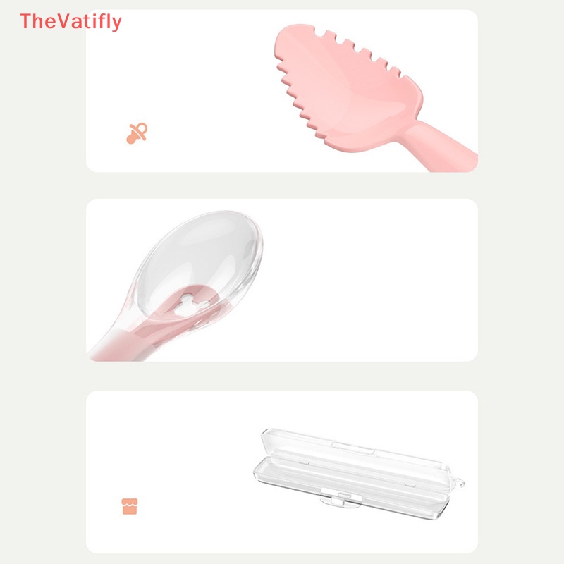 [Thevalifly] Muỗng Ăn Dặm Hai Đầu Bằng Chất Liệu PPSU Cho Bé Sơ Sinh