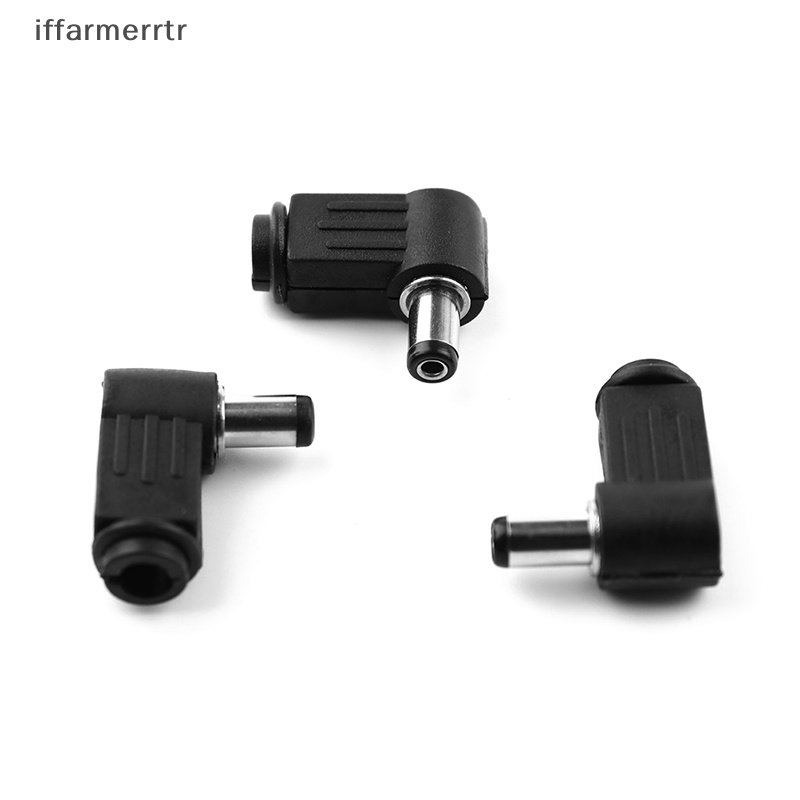 Bộ 2 Jack Cắm Đơn Chữ L 90 Độ 5.5X2.1Mm / 2.5mm DC