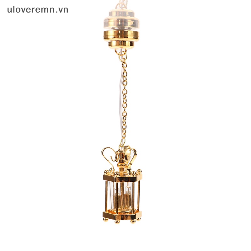 Mô Hình Đèn Trần Bằng Kính Tỉ Lệ 1: 12 Trang Trí Nhà Búp Bê