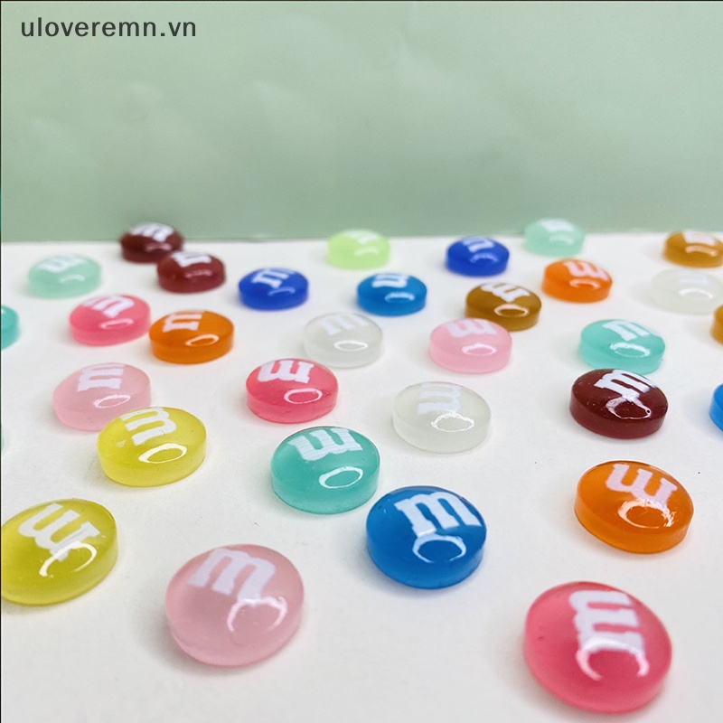 Bộ 5 Hạt Nhựa Dạ Quang Mini Trang Trí Xe Hơi