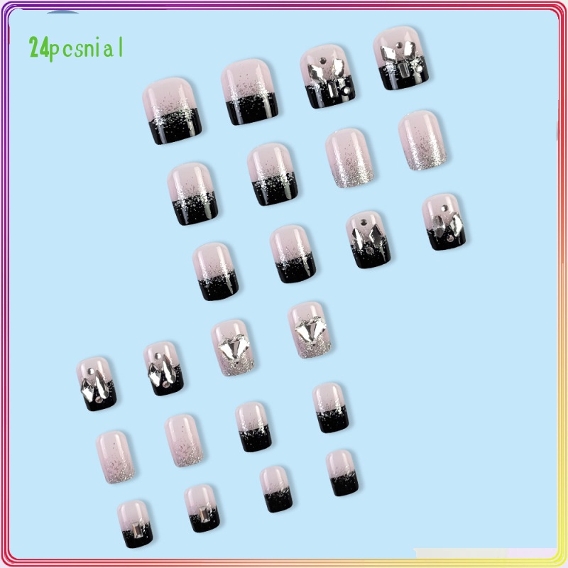 Miếng Dán Trang Trí Móng Tay Họa Tiết Trái Tim Lấp Lánh Xinh Xắn