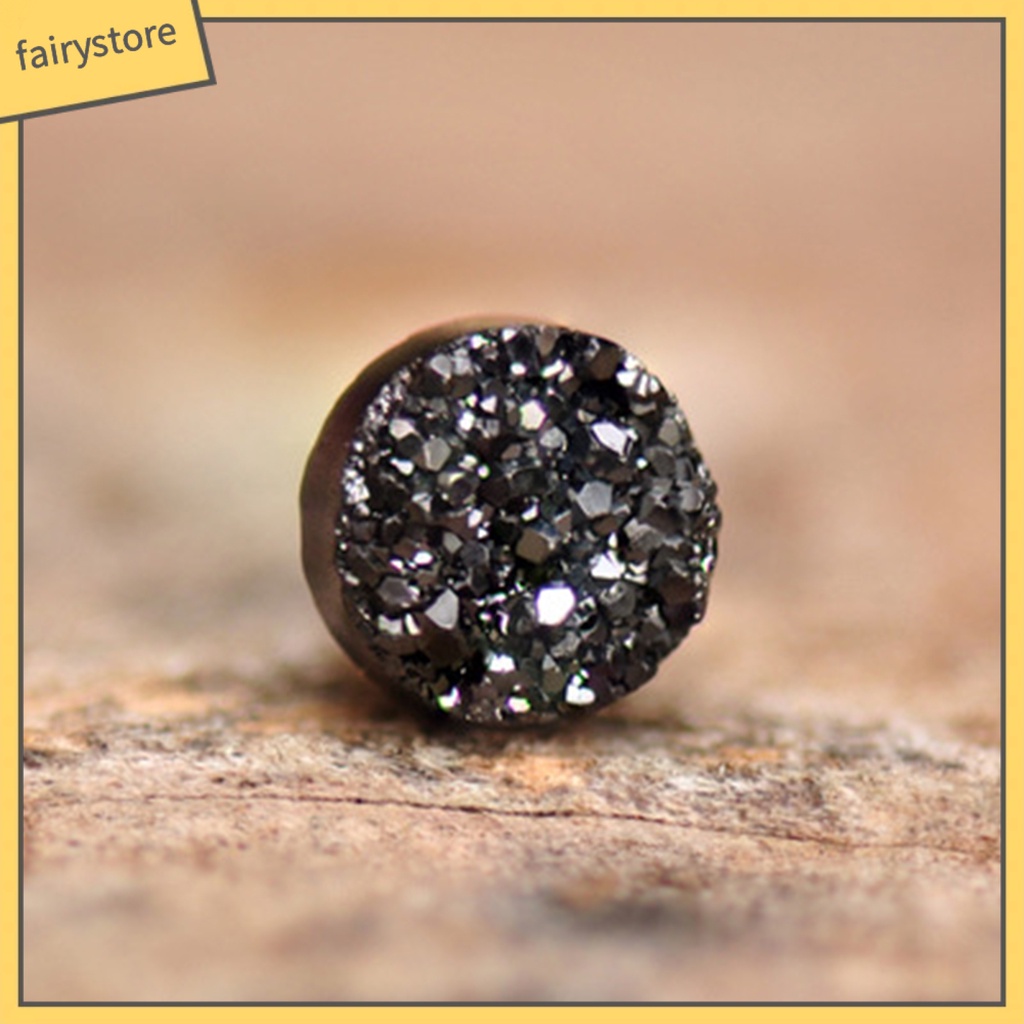 1 Đôi Bông Tai Dạng Kẹp Mạ Điện Sáng Bóng Không Đau Thời Trang Dành Cho Nam Nữ