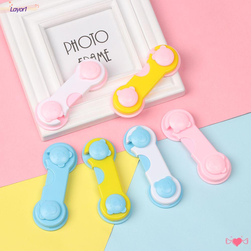 1 Khóa Cửa Tủ Bảo Vệ An Toàn Cho Bé Họa Tiết Hoạt Hình Dễ Thương