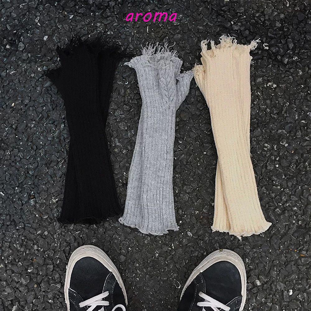 Aroma Găng Tay Hở Ngón Co Giãn Phong Cách Punk Dùng Khi Chơi Thể Thao Ngoài Trời