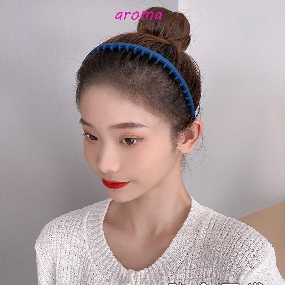 Băng Đô Cài Tóc Bằng Nhựa Chống Trượt Có Răng Lược Thời Trang Cho Nữ