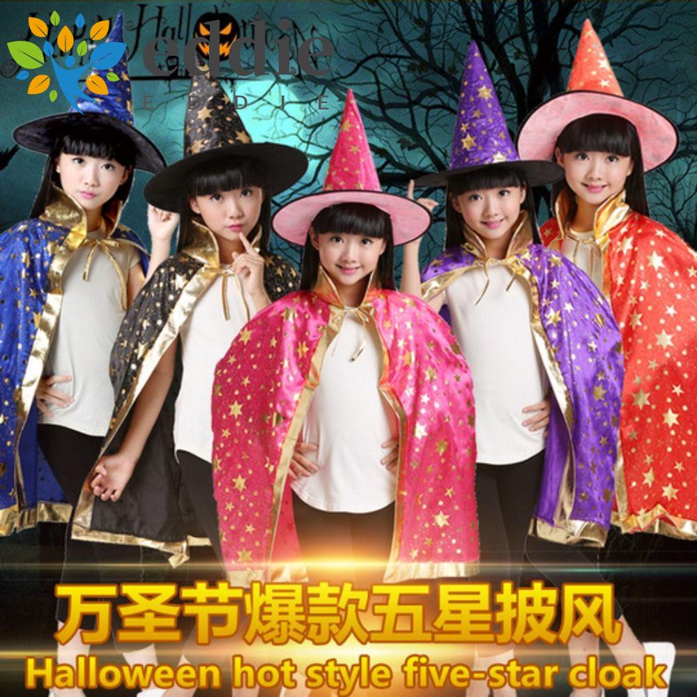Mũ Phù Thủy Đính Ngôi Sao Năm Cánh Hóa Trang Halloween 26Eddie