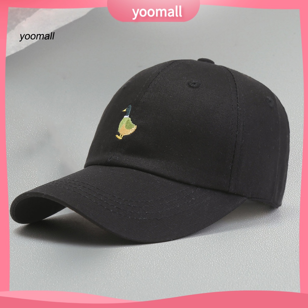 Mũ Lưỡi Trai Chống Nắng Thêu Hình Vịt Có Thể Điều Chỉnh Cho Nam Nữ