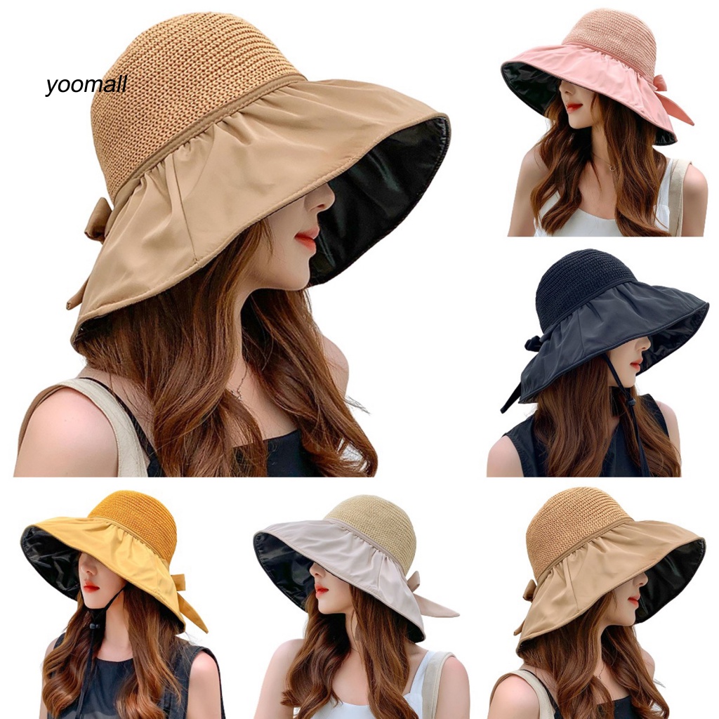 Mũ Tai Bèo Vành Rộng Chống Tia UV Có Thể Điều Chỉnh Kích Cỡ Cho Nữ