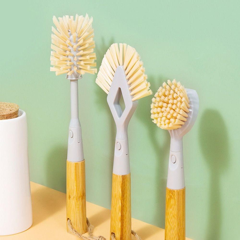 Cọ Rửa Chén Bát Bằng Gỗ Tiện Dụng Cho Nhà Bếp