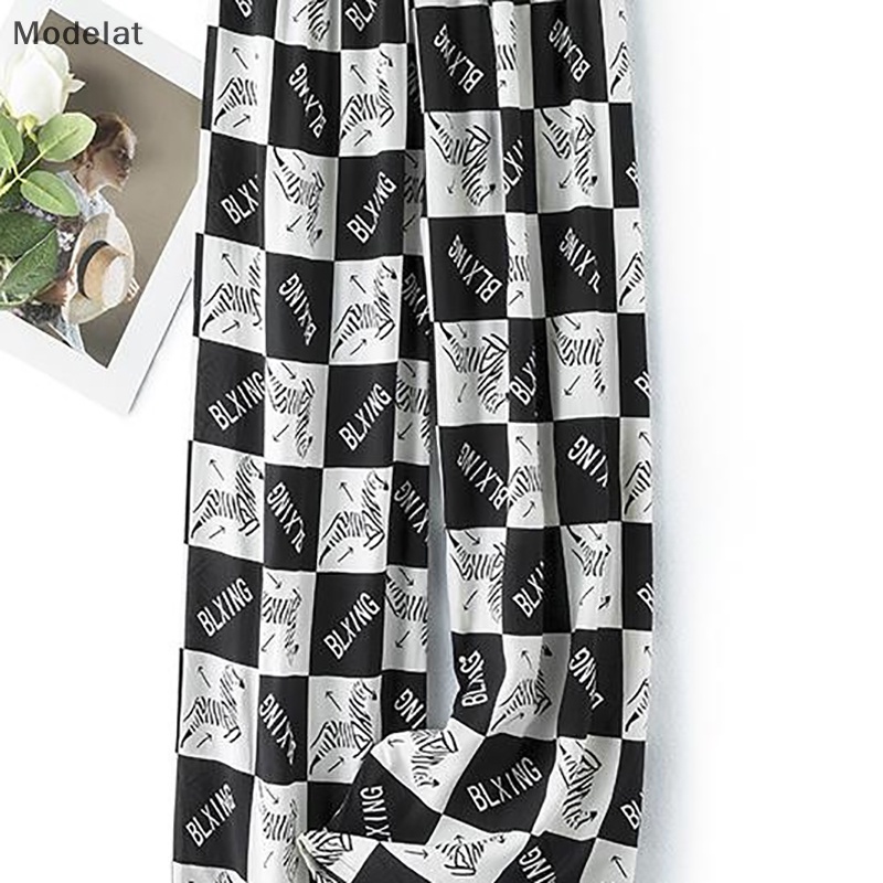 Mfc Quần ống rộng Chất Liệu Cotton Lụa Thời Trang Mùa Hè Cho Nữ