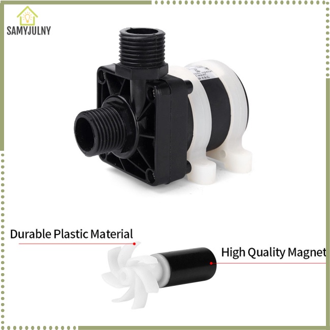 Máy Bơm Chìm DC 12V / 24V Không Chổi Than Mini Tiếng Ồn Thấp Cho Bể Cá